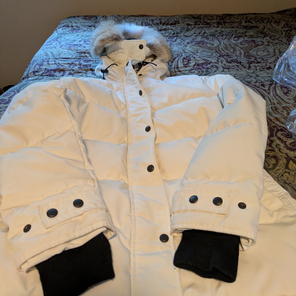 Canada Goose white Shelburne parka xl - Picture 7 of 10